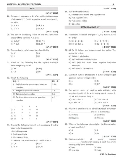 SET Chemistry Organic, Inorganic & Physical Combo Books (Set of 3) - Topicwise sorted Chemical Science Previous Year Questions solved Paper