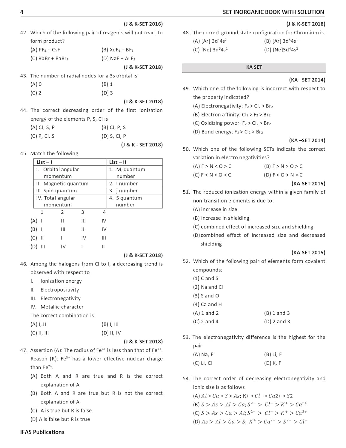 SET Chemistry Organic, Inorganic & Physical Combo Books (Set of 3) - Topicwise sorted Chemical Science Previous Year Questions solved Paper