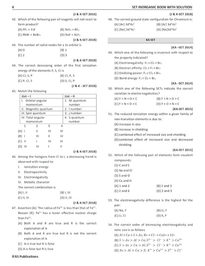 SET Chemistry Organic, Inorganic & Physical Combo Books (Set of 3) - Topicwise sorted Chemical Science Previous Year Questions solved Paper