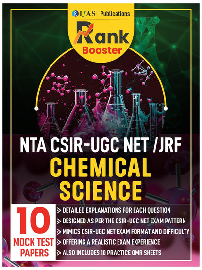 CSIR NET Chemical Science Book 2025- Mock Test Papers for Rank Booster