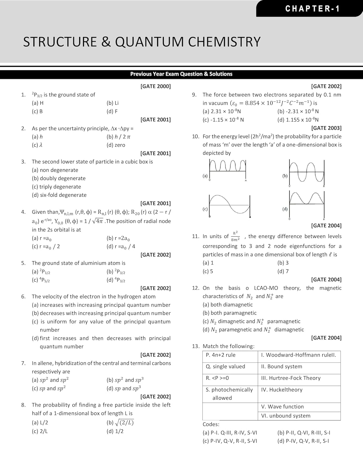 GATE Chemistry PYQ Book 2026 Previous Year Solved Papers 26 Years' (20 ...