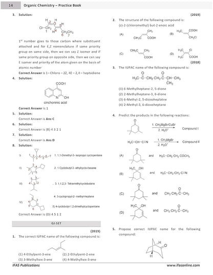 SET Chemistry Organic, Inorganic & Physical Combo Books (Set of 3) - Topicwise sorted Chemical Science Previous Year Questions solved Paper