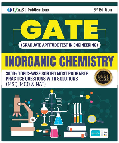 GATE Chemistry 2026 Books (Set of 4 Books) Inorganic, Organic, Physical Chemistry & GATE General Aptitude Books Topic Wise Sorted Practice Questions with Detailed Solutions
