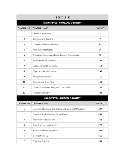 CSIR NET Chemical Science PYQ Book Chemistry Previous Year Questions Papers with Detailed Solutions 15 Years (2011 to June 2025)