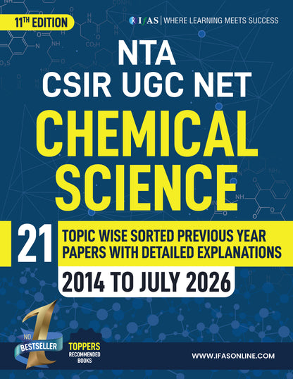 CSIR NET Chemical Science PYQ Book Chemistry Previous Year Questions Papers with Detailed Solutions 15 Years (2011 to June 2025)