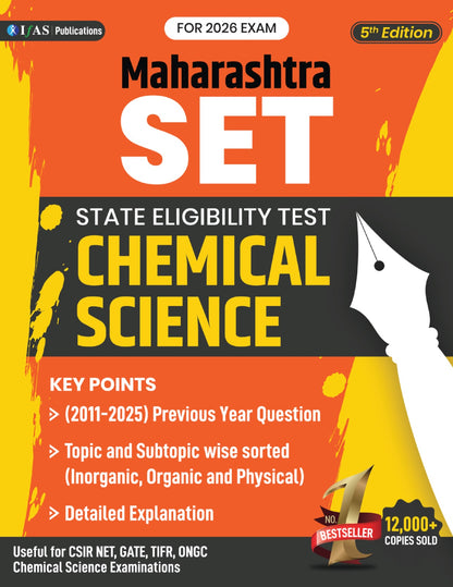 SET Chemistry PYQ Book 2026 Chemical Science Previous Year Solved Papers (2011-2024) Complete Syllabus Topic wise Sorted with Detailed Solutions