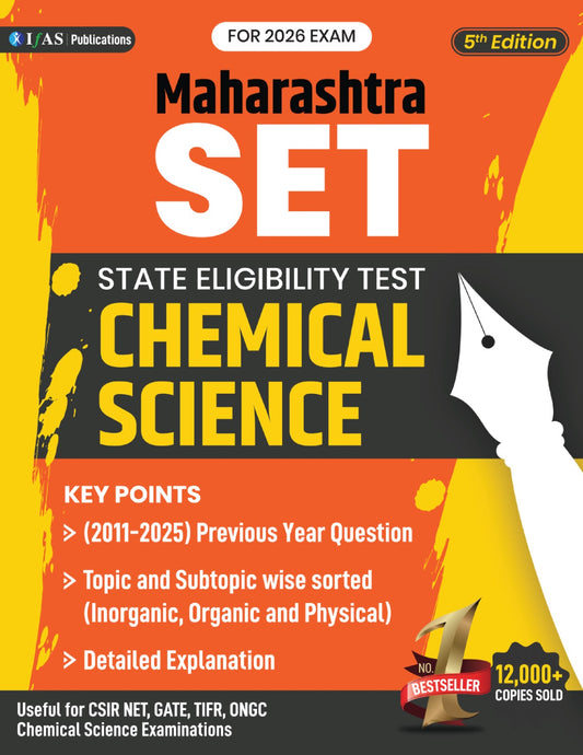 SET Chemistry PYQ Book 2026 Chemical Science Previous Year Solved Papers (2011-2024) Complete Syllabus Topic wise Sorted with Detailed Solutions