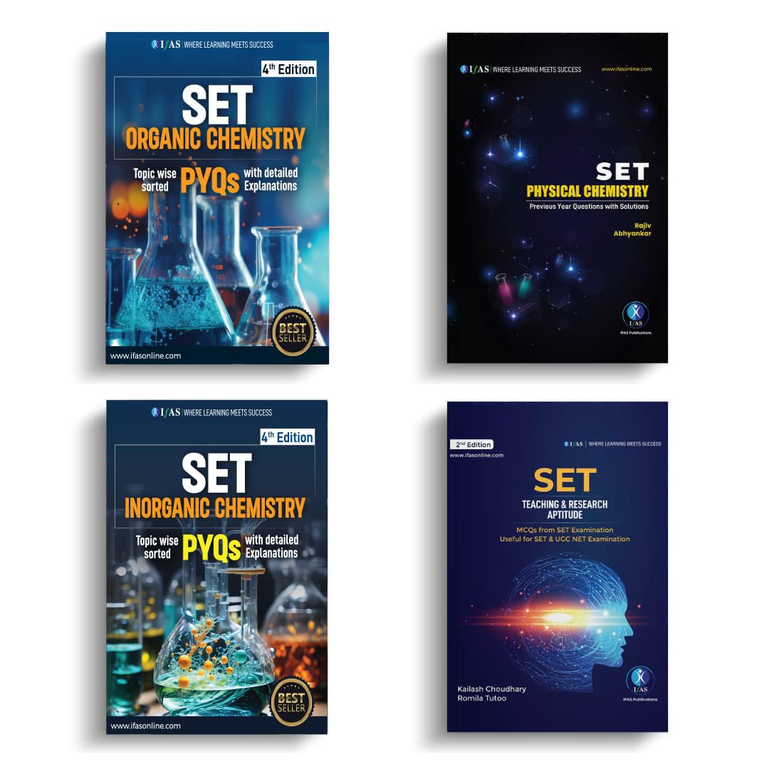 SET Chemical Science Complete Book set (4 Books) - Topicwise Previous Years solved papers