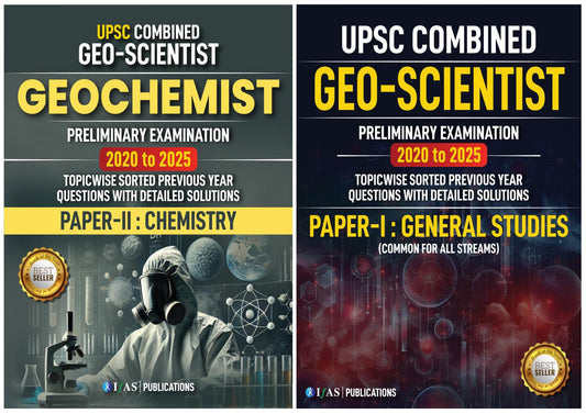 UPSC GEO-Scientist Geochemist PYQ Books Paper 1-General Studies & Paper 2-Chemistry (2020 to 2025) Topic and Sub Topic Wise Previous Year Solved Papers 2025 [Set Of 2 Books]