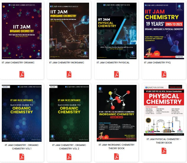 IIT JAM Chemistry Book Complete Study Materials ( 8 Books) - Theory and Previous year solved papers for CUET PG, TIFR & All MSc Entrance Exam